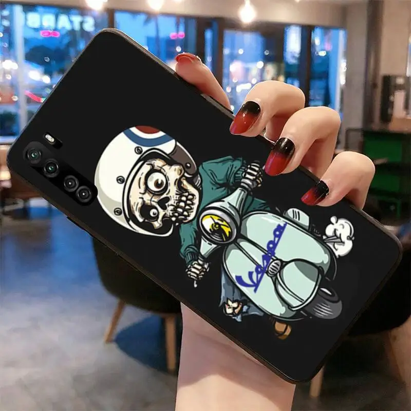 

Vespa Scooter Phone Case For Huawei Nova 6se 7 7pro 7se honor 7A 8A 7C 9C Play