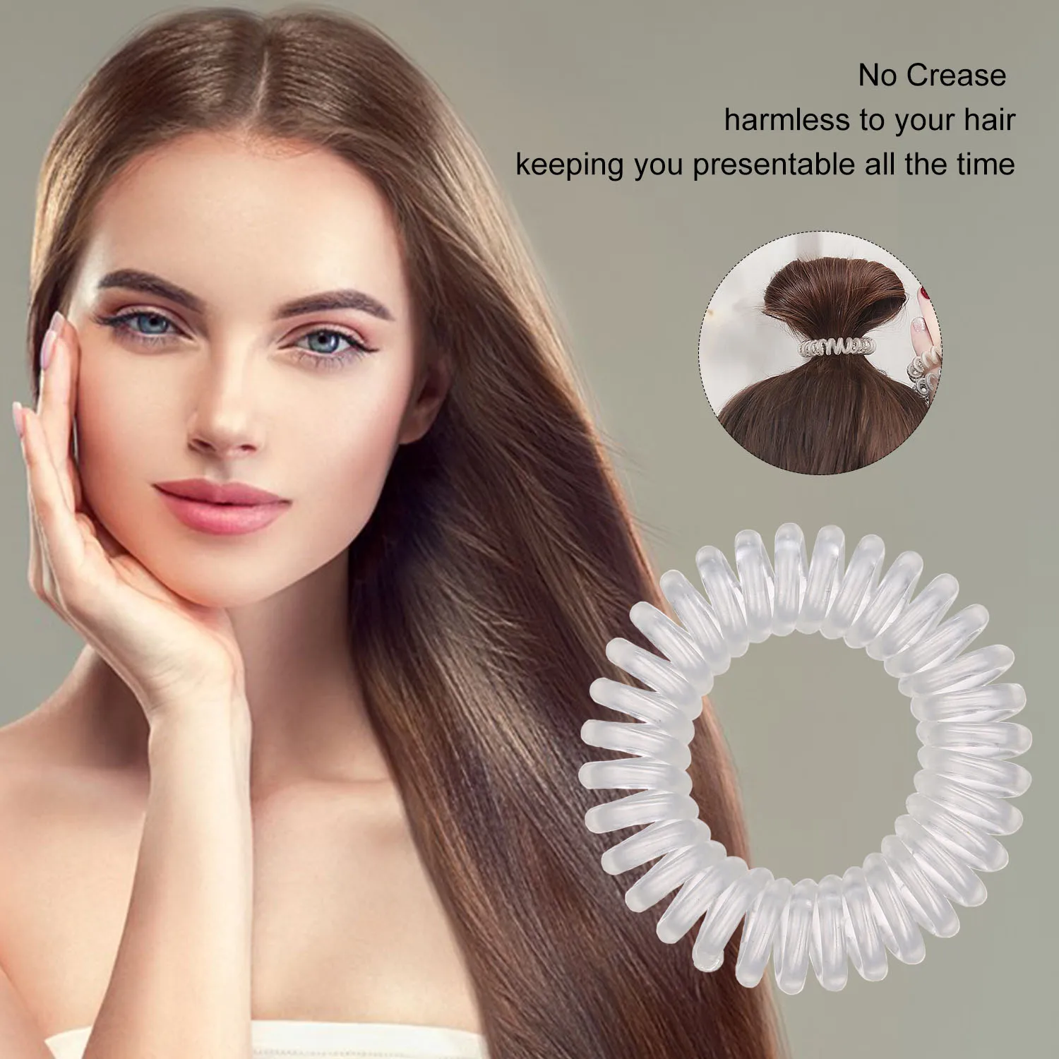 3 шт. резинки для волос на спирали пластиковые волос|Аксессуары укладки| |