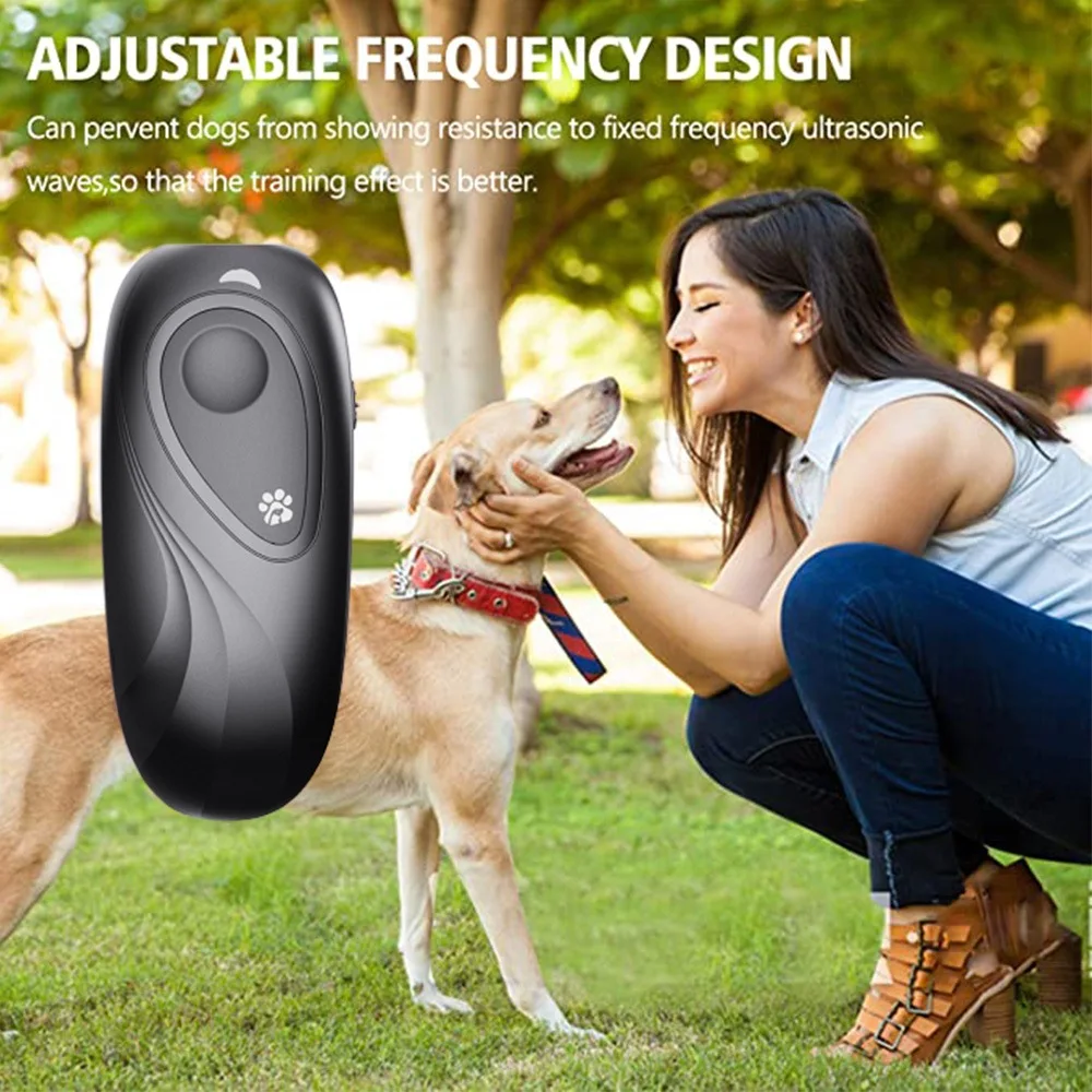 

Anti barking device frequency conversion handheld dog bark dog behavior training 4 AAA mosquito repellent and barking control