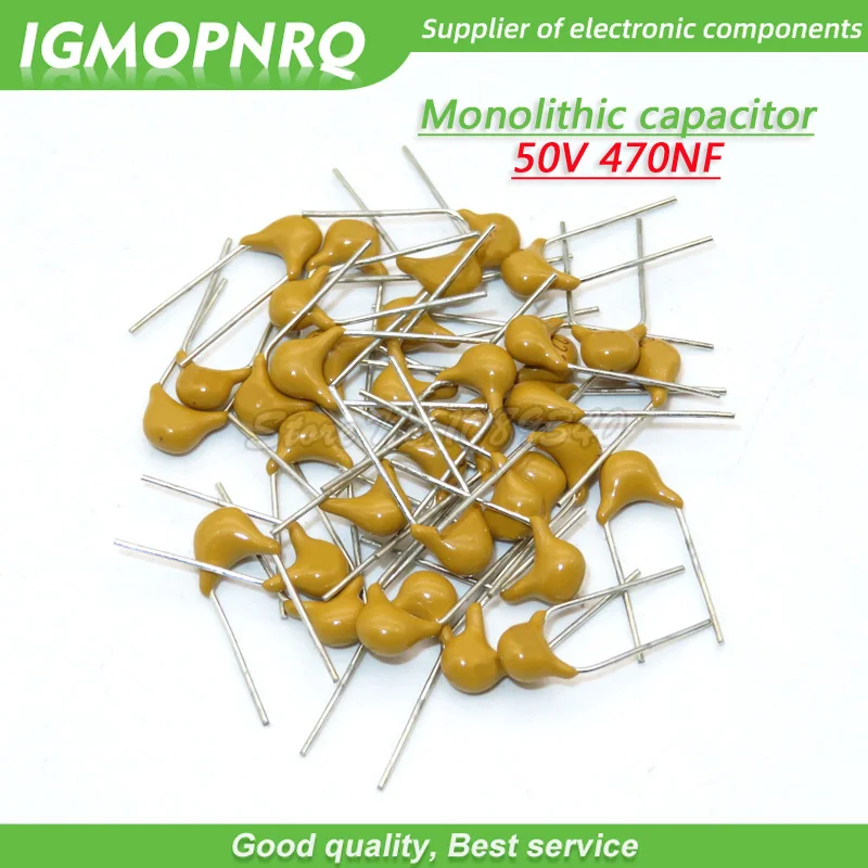 

200PCS/lot 470NF 0.47UF 20% 5.08MM 474 50V MLCC multilayer monolithic ceramic capacitor size:0805