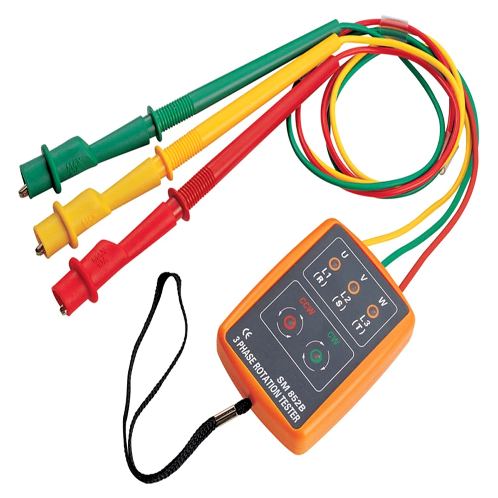 Тестер последовательности фаз индикатор 3 фазы вращения тестер цифровой