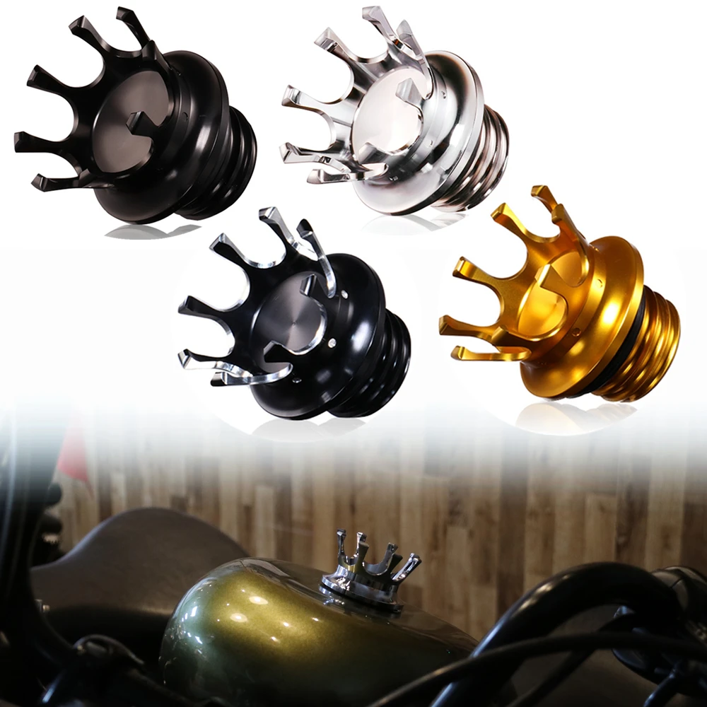 Топливный бак с вентиляцией Crown Style крышка правой резьбой газовая Крышка для Harley