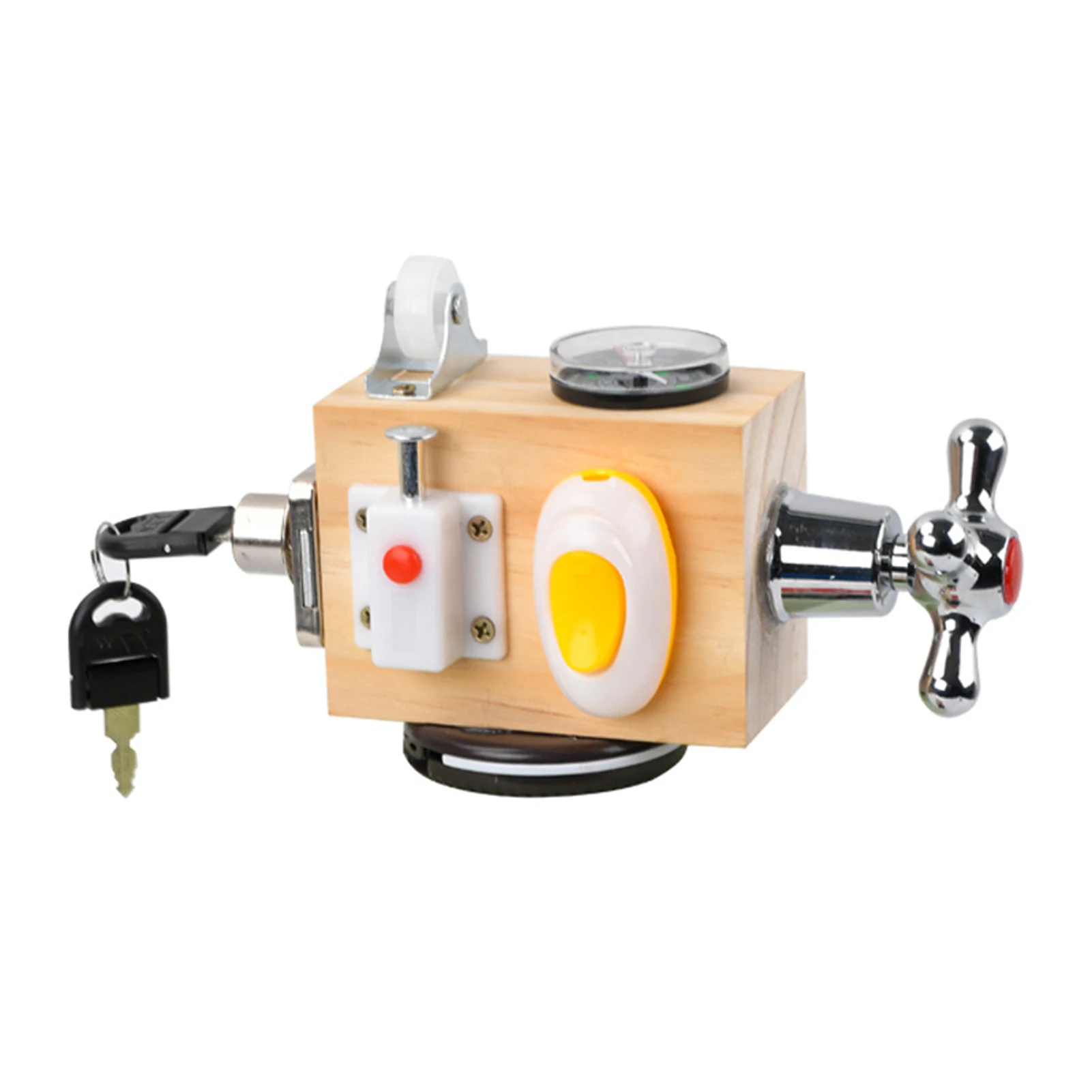 

Busyboard Wooden Montessori Materials Busy Cube Lock Box Puzzle Activity Board Games Sensory Toys For Children Education