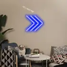 Неоновая вывеска для организаций и магазинов светодиодный светильник стрелки с логотипом по индивидуальному заказу светильник стены для Домашние Бар одежда для свадьбы, дня рождения паб Украшения в спальню