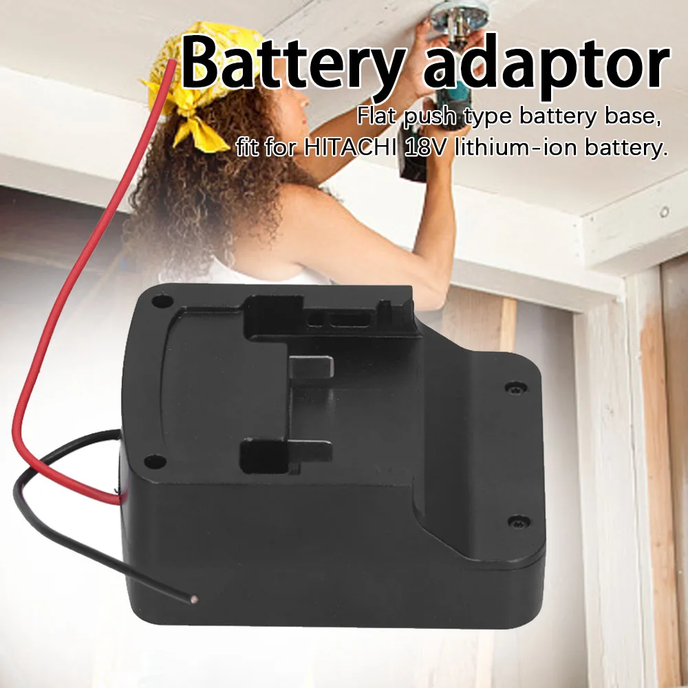 

DIY Battery Adapter Adjustable for Hitachi 18V Lithium Battery Ion Adapter Battery Base Dock Output Connector Power Tools Parts