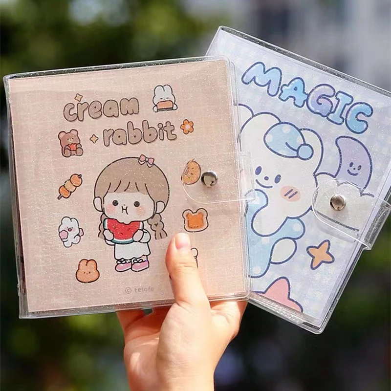 

25PCS Cute Album Collect Book Photocards Storage Book Loose-leaf Journal Kawaii Photo Postcards Souvenir Organizer Stationery