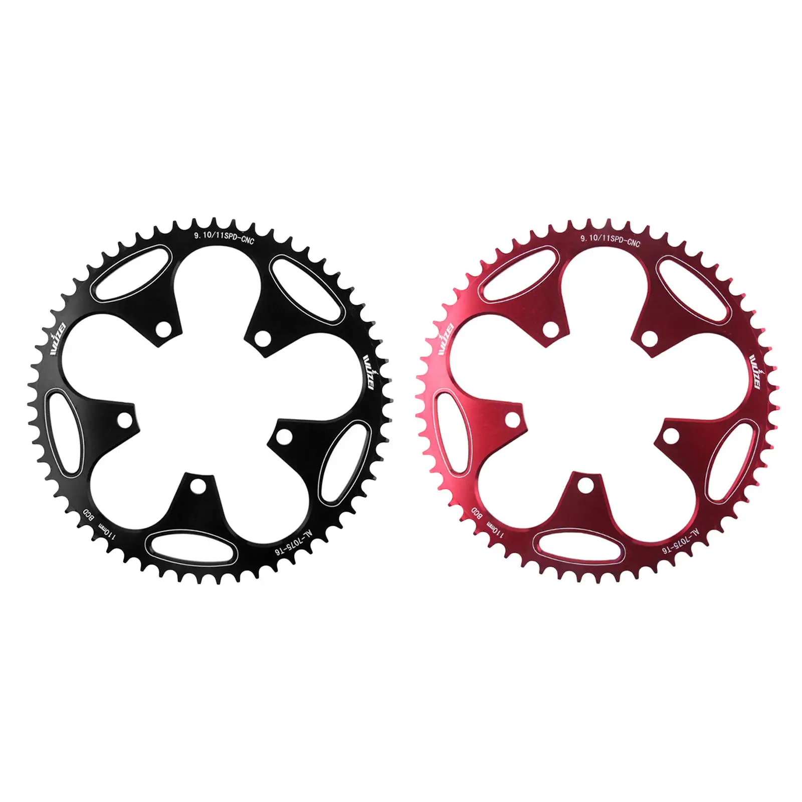

Aluminum Round Bike Narrow Wide Chainring 110 BCD 50/52/54/56/58/60T Single for Sprocket Repair Parts Crankset Accessories Road