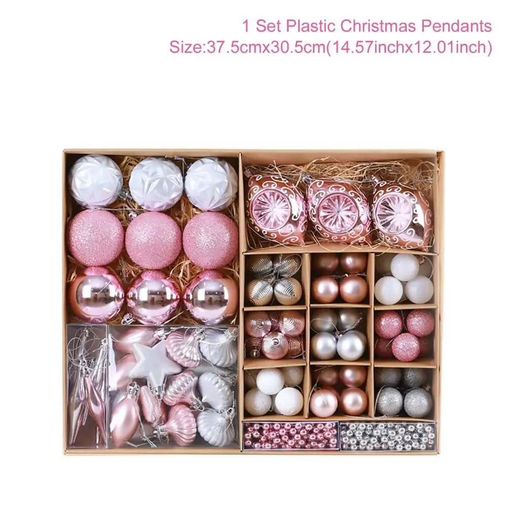Christmas ornaments7 Рождественские елочные украшения Рождественские шары Подвески рождественские украшения для дома Рождественский Navidad Noel Новогодний подарок - Цвет: Christmas ornaments7