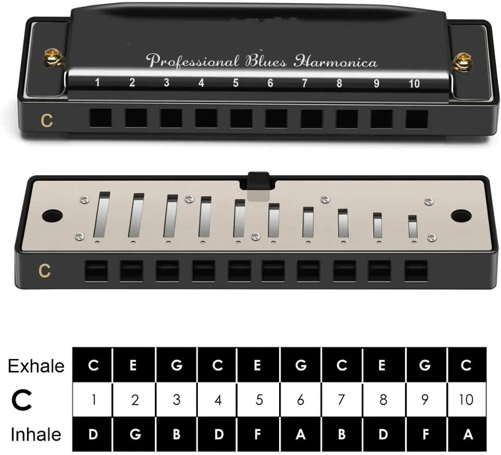 Гармоника с 10 отверстиями 20 мелодий ротовой орган блюз роскошная гармоника