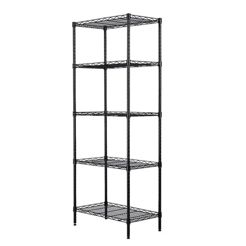 

Changeable Assembly Floor Standing Carbon Steel Storage Rack Black