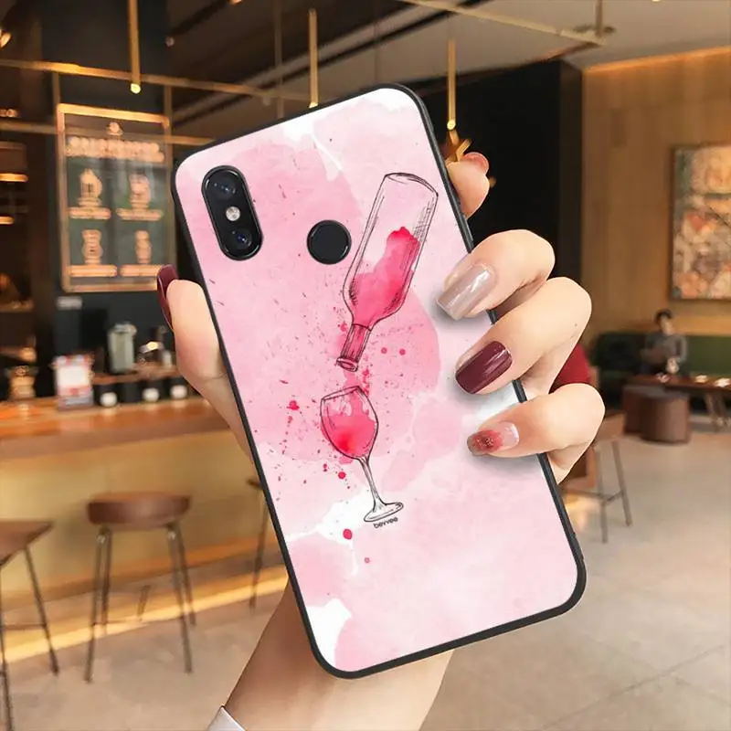 

Popular fashion Phone Case Black Cover For Xiaomi 6X 8 8Lite 9T 10 10Lite Note 8 8T 9Pro 9Promax Cases