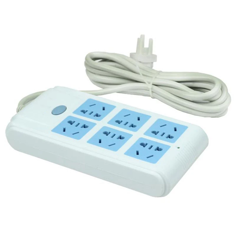 6 Мощность розетки полосы штепсельной вилки электрических адаптер электрическая
