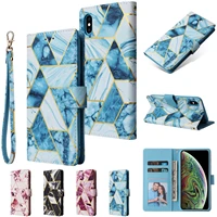 marble leather case bronzing for iphone 12 mini 11 pro x xs max xr 6 6s 7 8 plus se 2020 card slot wallet cover mobile phone bag