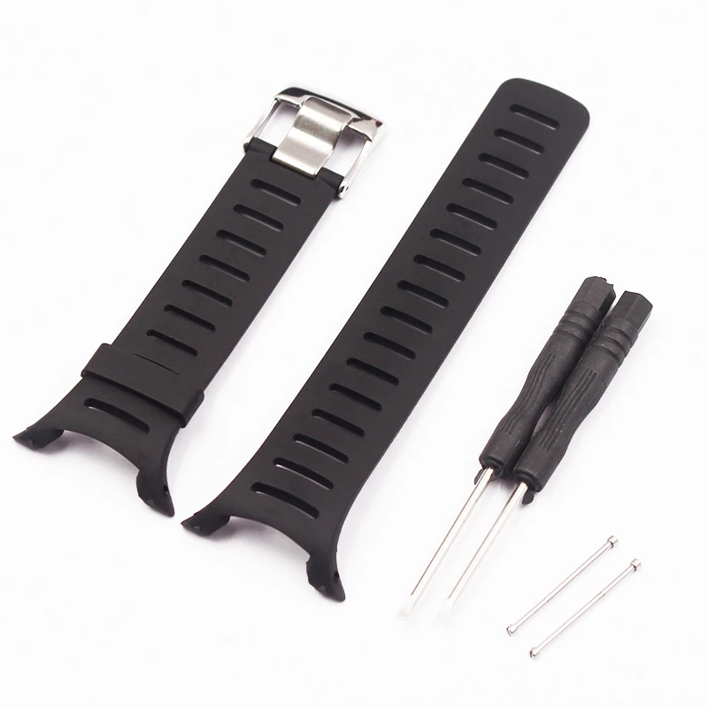 Ремешок силиконовый мягкий для SUUNTO T Series T1 T1C T3 T3C T3D T4C T4D|watch accessories|black strapwatch strap