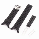 Ремешок резиновый мягкий для SUUNTO T Series T1 T1C T3 T3C T3D T4C T4D, аксессуары для часов