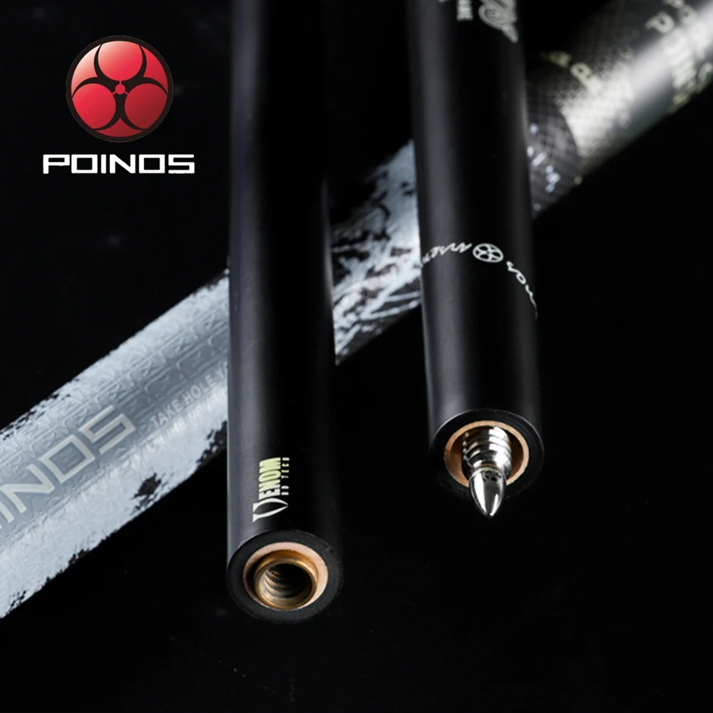 Горячая Распродажа POINOS бильярдный кий 13 мм Professional Carbon Fiber Tecnologia кленов вал пуля