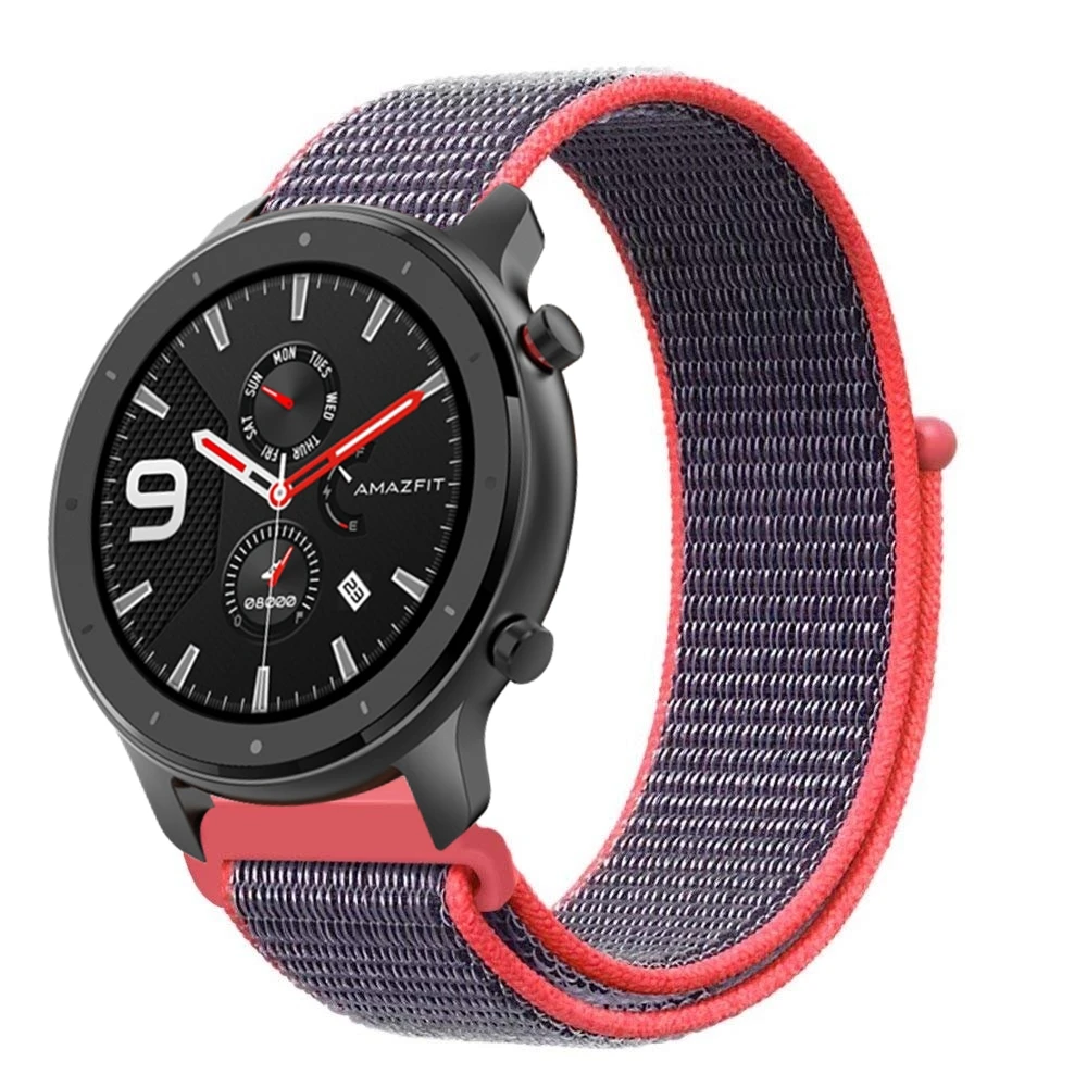 Huami Amazfit GTR 47 мм умный Браслет замена металла Милана из нержавеющей стали кожаный силиконовый холст ремешок для часов