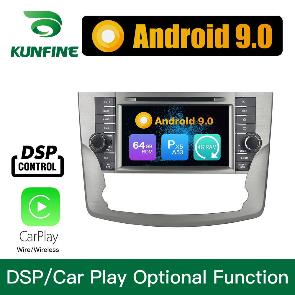 Android 9 0 Восьмиядерный 4 Гб ОЗУ 64 ПЗУ автомобильный DVD GPS навигатор мультимедийный
