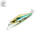 Погружная жесткая Приманка Minnow 75 мм 8,5 г, 5 различных цветов, длинное заброс TP137, погружение 1,5 метра, качественные воблеры, рыболовная приманка