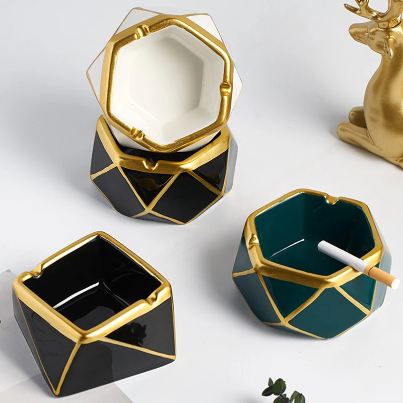 

Ashtrays Gift for Boyfriend Creative Ashtray Desk Home Accessories Ash Tray Ashtray With Lid Ceramic Ashtray Ashtray For Home