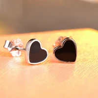 trendy fashion elegant cute pearl women earrings hot selling new drop black earring for girl gift for girlfriend stone jewelry