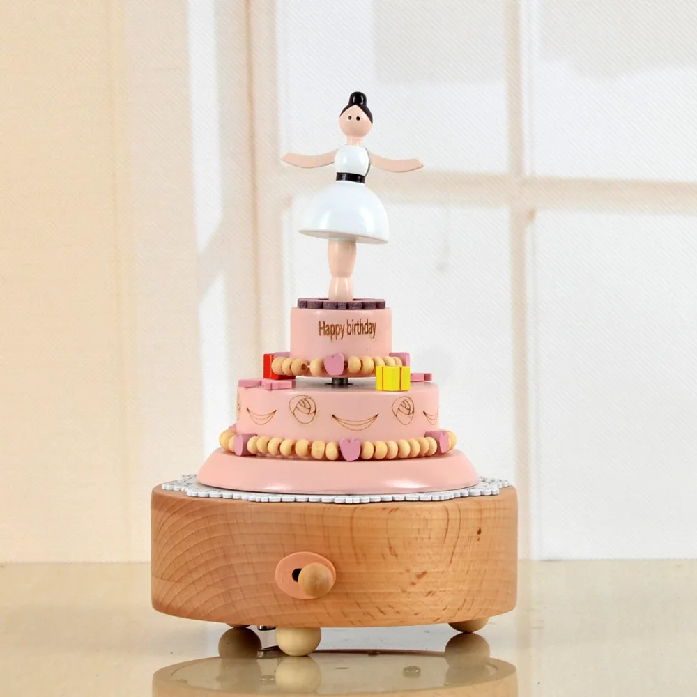 Очаровательная деревянная музыкальная копилка подарок на день рождения