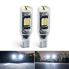 Новый прозрачный корпус 3030 SMD светодиодные лампы для освещения салона автомобиля T15 W16W WY16W 921 для автомобильной лампы заднего хода, Тормозная лампа, белый, красный диод 12 В