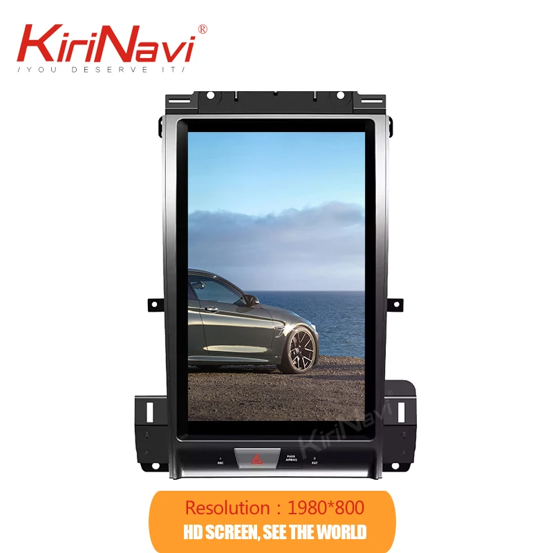 Автомагнитола KiriNavi Telsa с вертикальным экраном 13 3 дюйма 1 din Android gps-навигация для