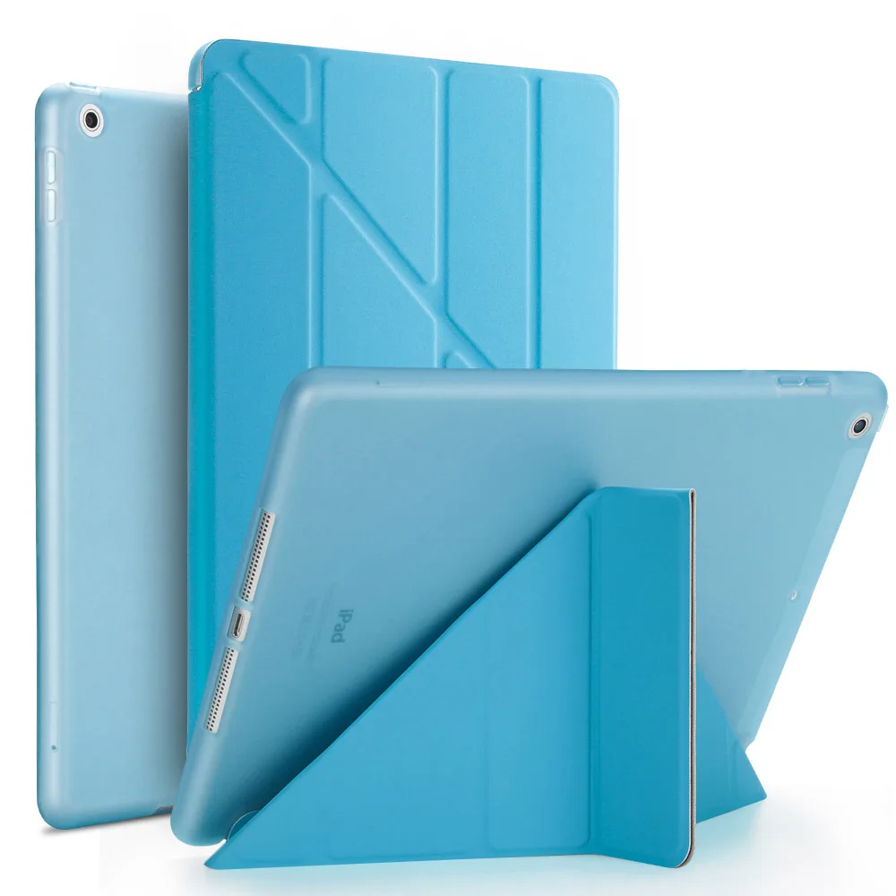 Чехол для iPad 9,7, Магнитный Авто Пробуждение сна Флип из искусственной кожи чехол с Умной подставкой держатель чехол для iPad 9,7 чехол - Цвет: Blue