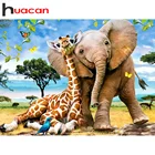 Huacan aлмазная вышивка распродажа полная выкладка слон алмазная мазайка 5д картина стразами