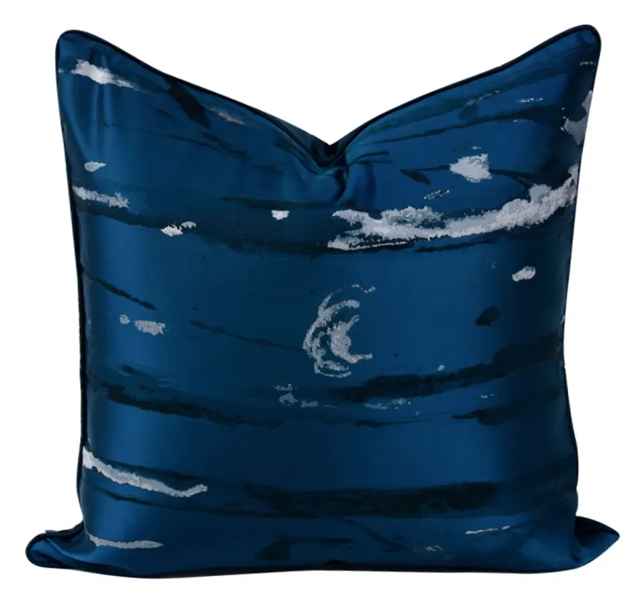 Традиционная синяя подушка с геометрическим рисунком цветов/Чехол almofadas 45 50 60