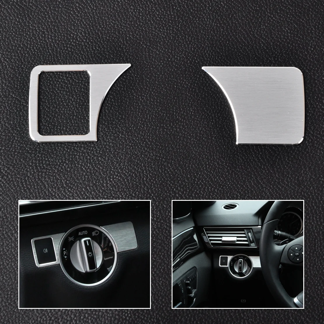 Внутренние декоративные блестки алюминиевая рамка переключателя фар обрезанная