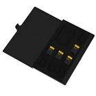 Портативный Menmory Чехол для карт однослойный алюминий 1SD + 8TF Micro SD карта коробка для хранения Чехол держатель карты памяти Чехол черный