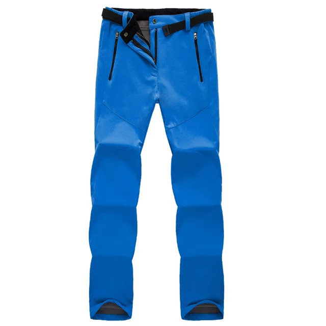 Women Blue JACKSANQI женские и мужские уличные теплые походные брюки флисовые спортивные альпинистские походные горные водонепроницаемые женские брюки RA323 - Цвет: Women Blue