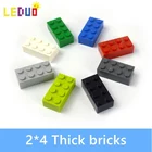 Блоки 2 х4 точки для Детского конструктора, совместимые с 3001 пластиковыми игрушками, 50 шт.