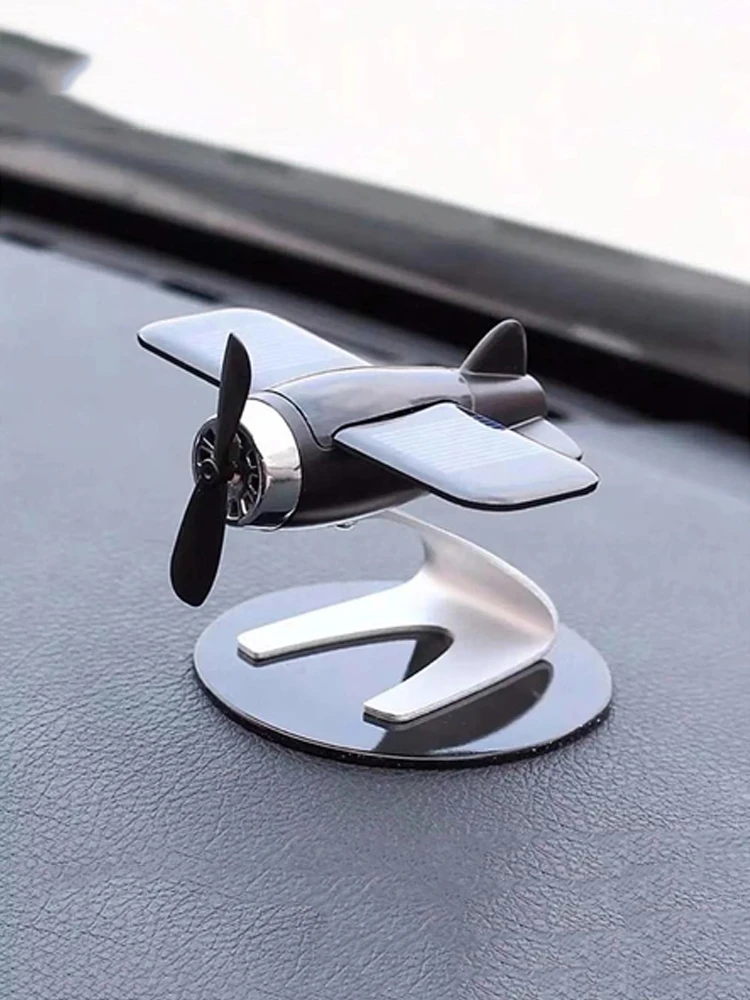 

1PC 3 Colors Solar Spin Bombing Plane Air Freshener Car Center Console Perfume Aromatherapy Interior Ornament Accessories