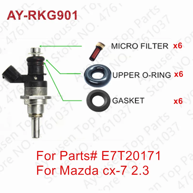 Бесплатная доставка 6 комплектов комплект для ремонта топливного инжектора GDI