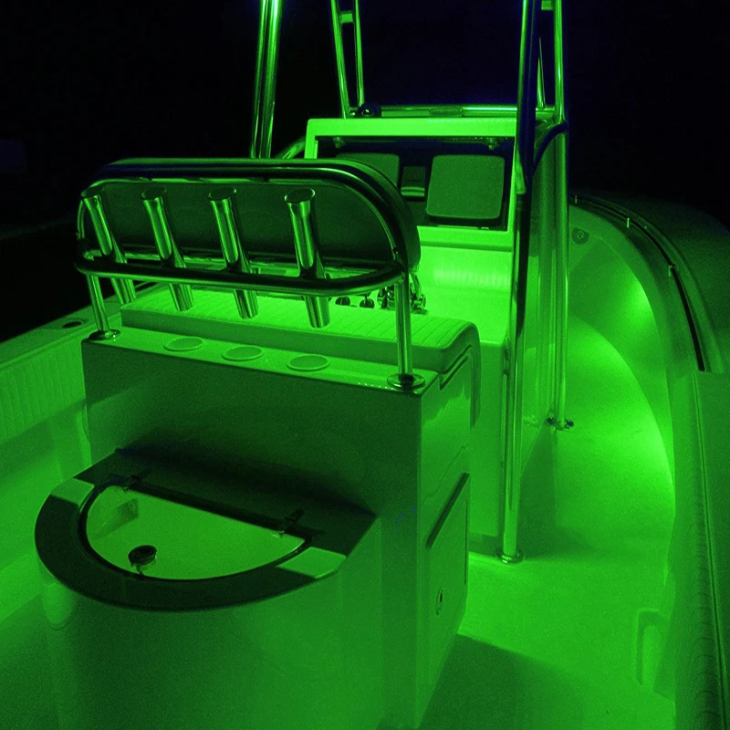 LED Подводный свет RGB для лодки или яхты, водонепроницаемый, 12 В, набор светильников для носового прицепа RV, понтона, морского акцента.