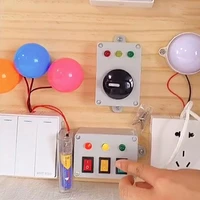 simualtion busy board red yellow green light road sign traffic light with switch learning teaching early education child toys