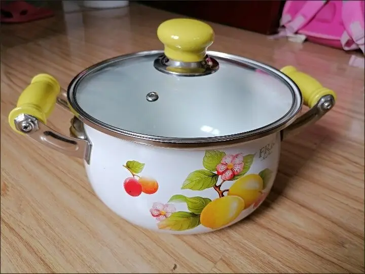 Эмалированная кастрюля Голландская духовка для тушения супа приготовления еды