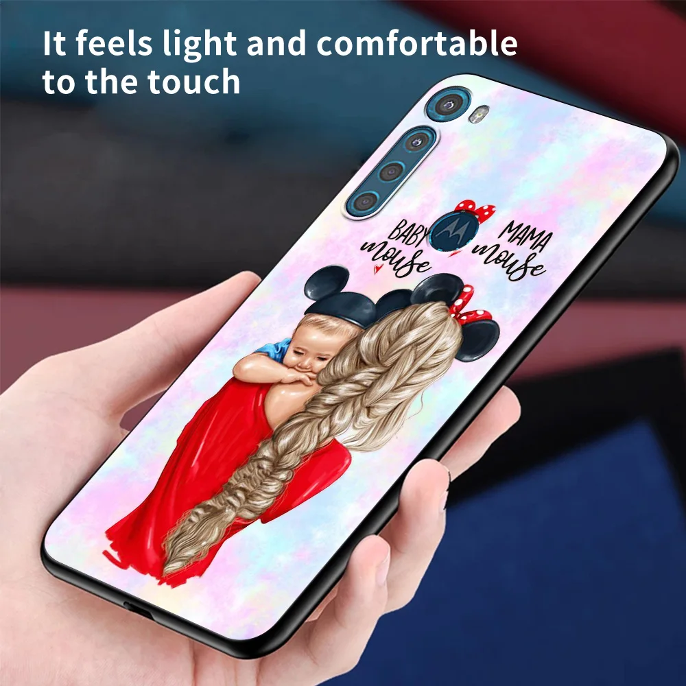 baby mom girl for motorola one fusion shell for moto g10 g9 g8 plus play power one g20 g30 g40 g50 g60 edge 20 phone case free global shipping