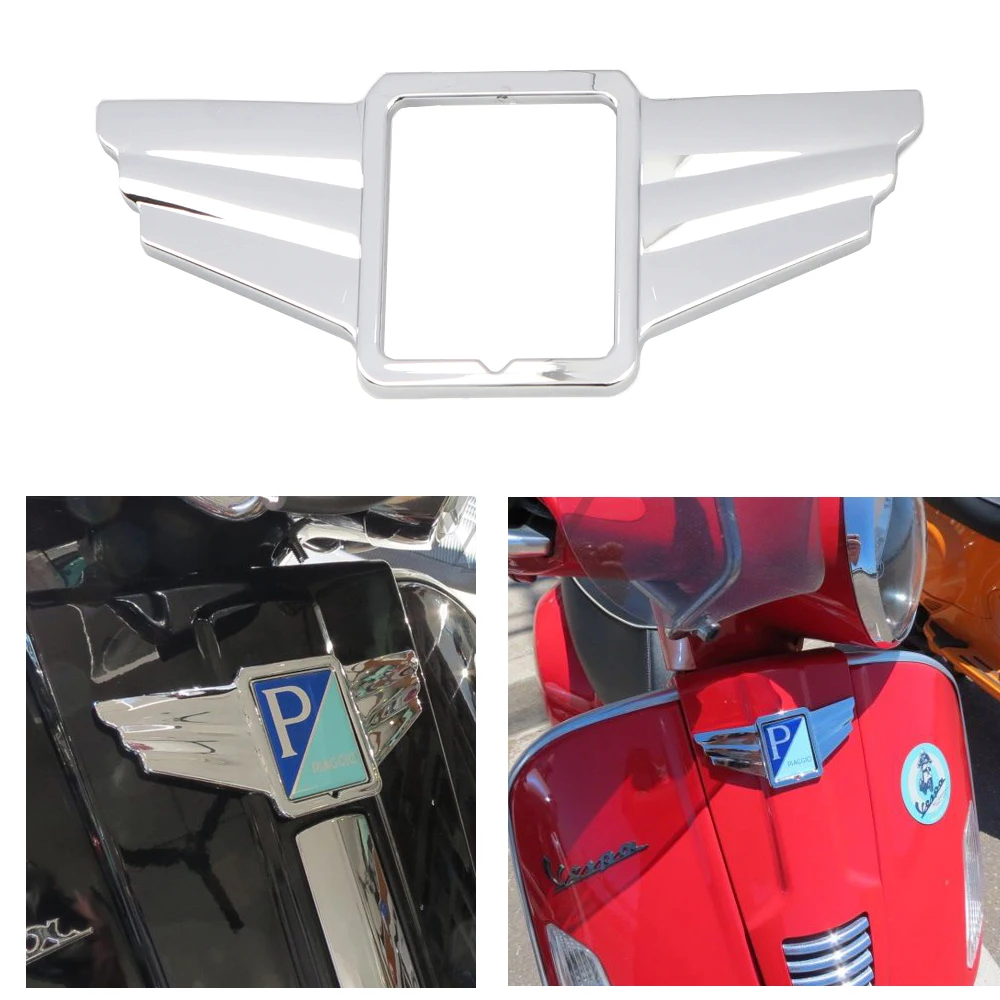 Motorcycle Accessories Decoration Cover Motorbike Stickers Chrome Wings Logo Trim Case For Piaggio Vespa GTS300 GTS 300 Super | Автомобили