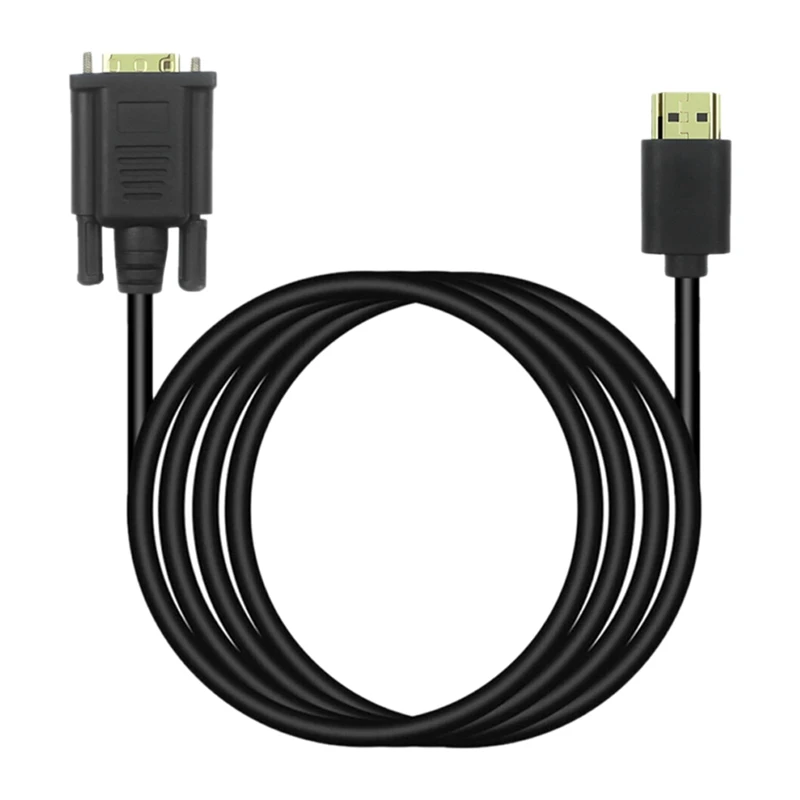Кабель преобразователь HDMI в VGA 1080P 6 футов для HDTV ПК настольного монитора