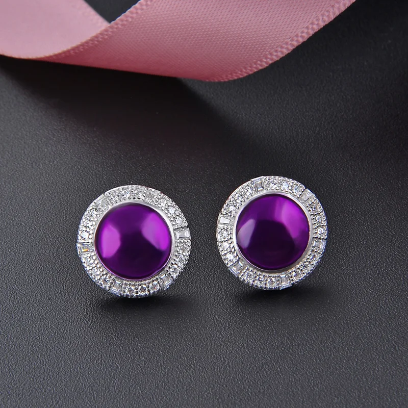 

Source factory accessories Korean diamond zircon 925 pure silver earrings for women