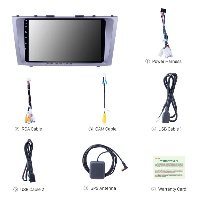 Автомобильный мультимедийный плеер Seicane автомагнитола с GPS навигацией и