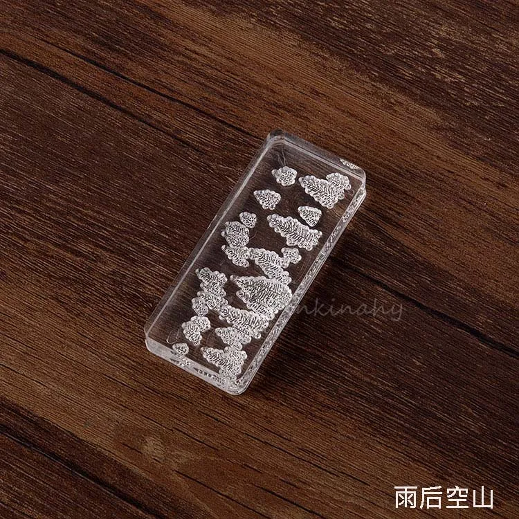 Ретро Лес серии украшения из акрила Резиновые Марки для stationery канцелярские DIY ремесла растения Цветок гинкго хлопок стандарт - Цвет: 12