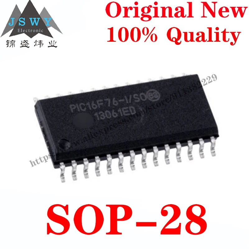 

Полупроводниковый 8-битный микроконтроллер SOP-28 16F76-ISO, 10 ~ 100 шт, микроконтроллер MCU IC с для модуля arduino, бесплатная доставка