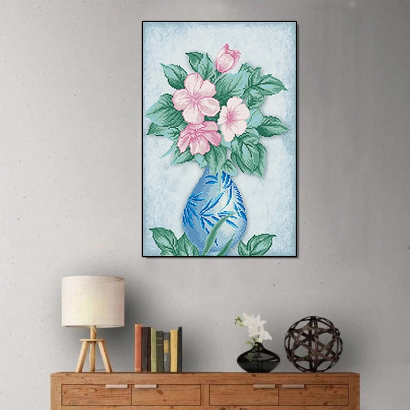 

Flowers Vase 5D Special Diamond Painting Embroidery DIY Needlework Rhinestone D2TD