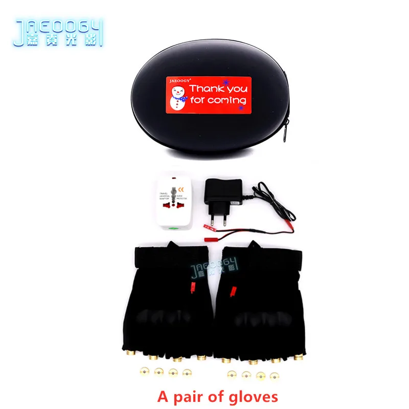

2 in 1 New High quality green laser gloves nightclub bar party dance singer dance props DJ mechanical gloves LED light