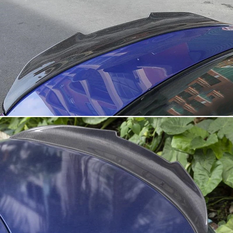 

Use For BMW 3 Series F30 Spoiler 2013--2018 Year Glossy Real Carbon Fiber Rear Wing PSM Style Sport Accessories Body Kit